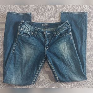 SUKI SURPLUS SILVER JEANS WORN ONCE W30/L32